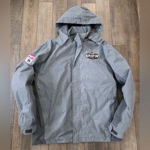 Men's Gray Hooded NFR Jacket